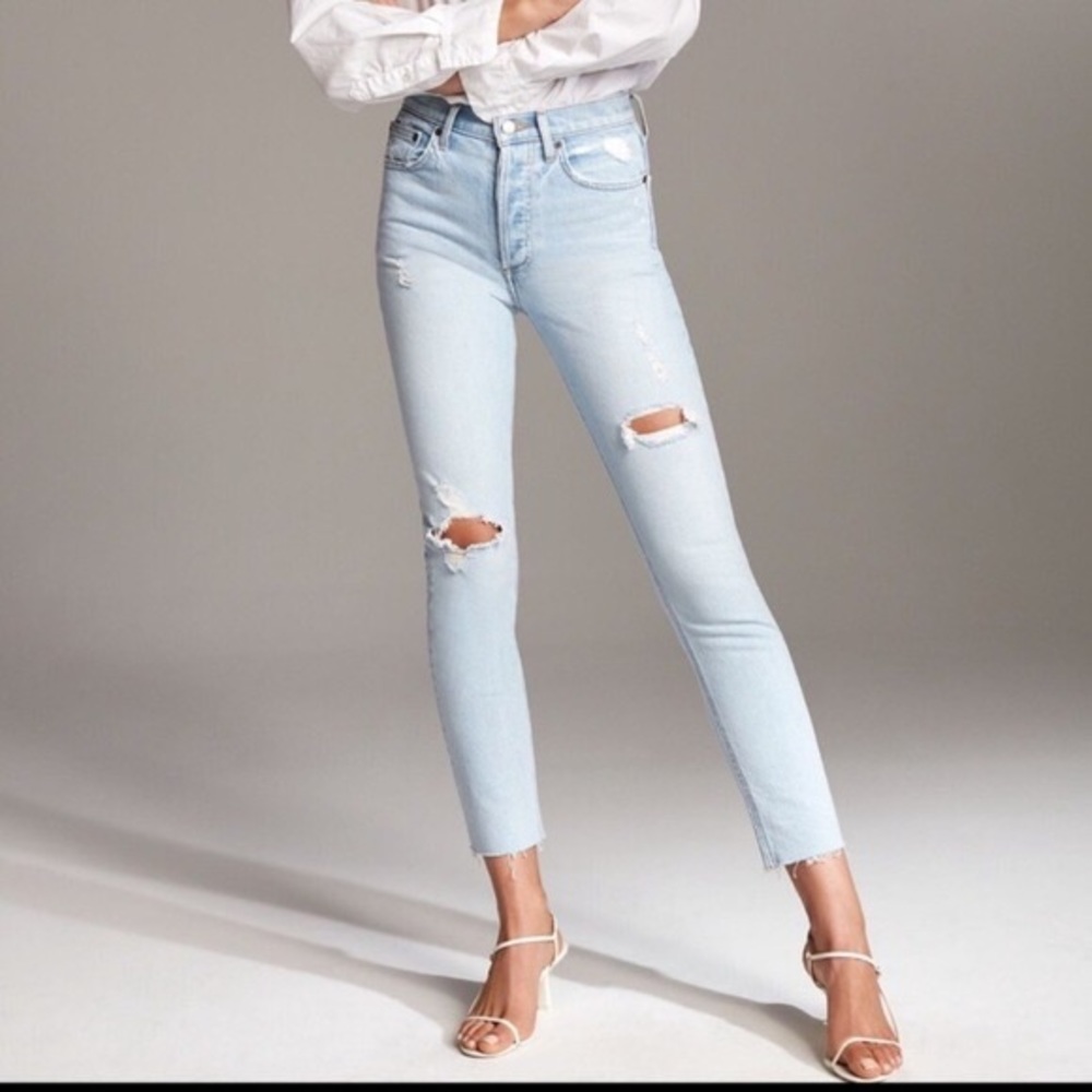 Denim Forum Yoko High Rise Slim Sz 28